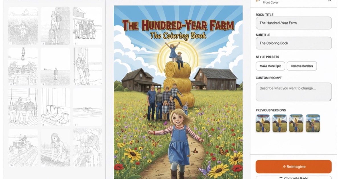 Custom Printed Coloring Books from Your Photos | ColorBookLabs